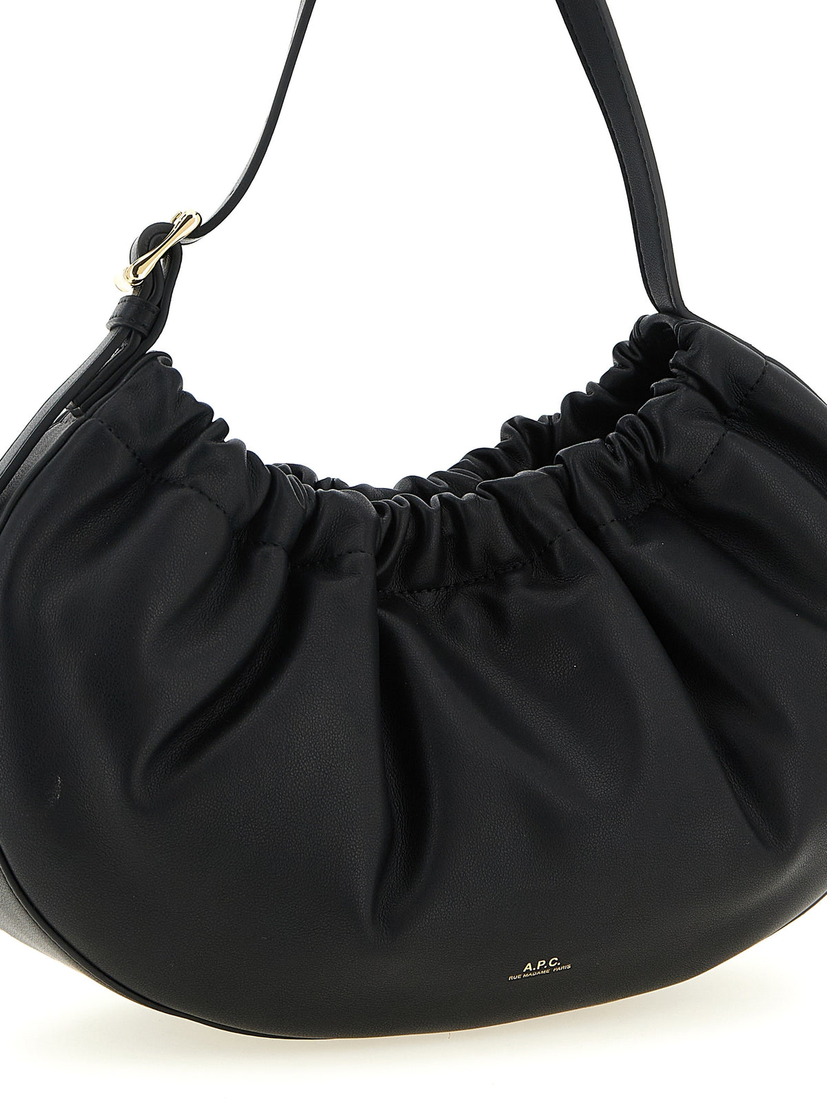 A.P.C. Ninon Hoop Black Shoulder Bag