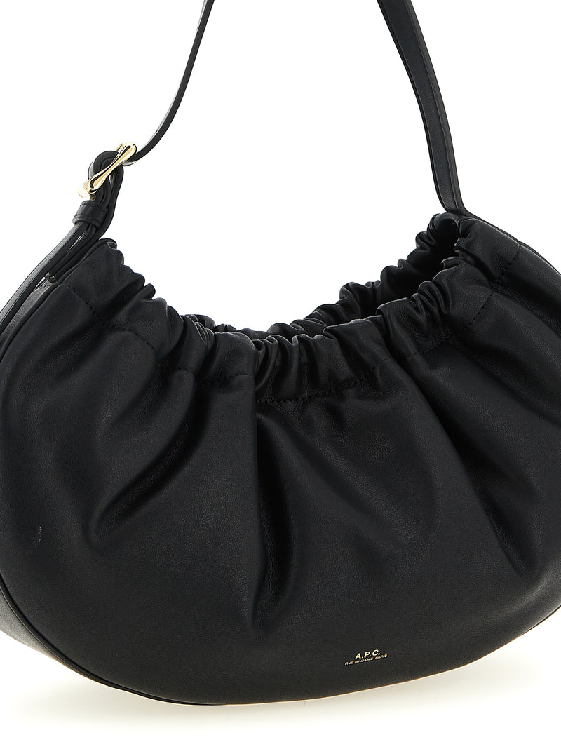 A.P.C. Ninon Hoop Black Shoulder Bag