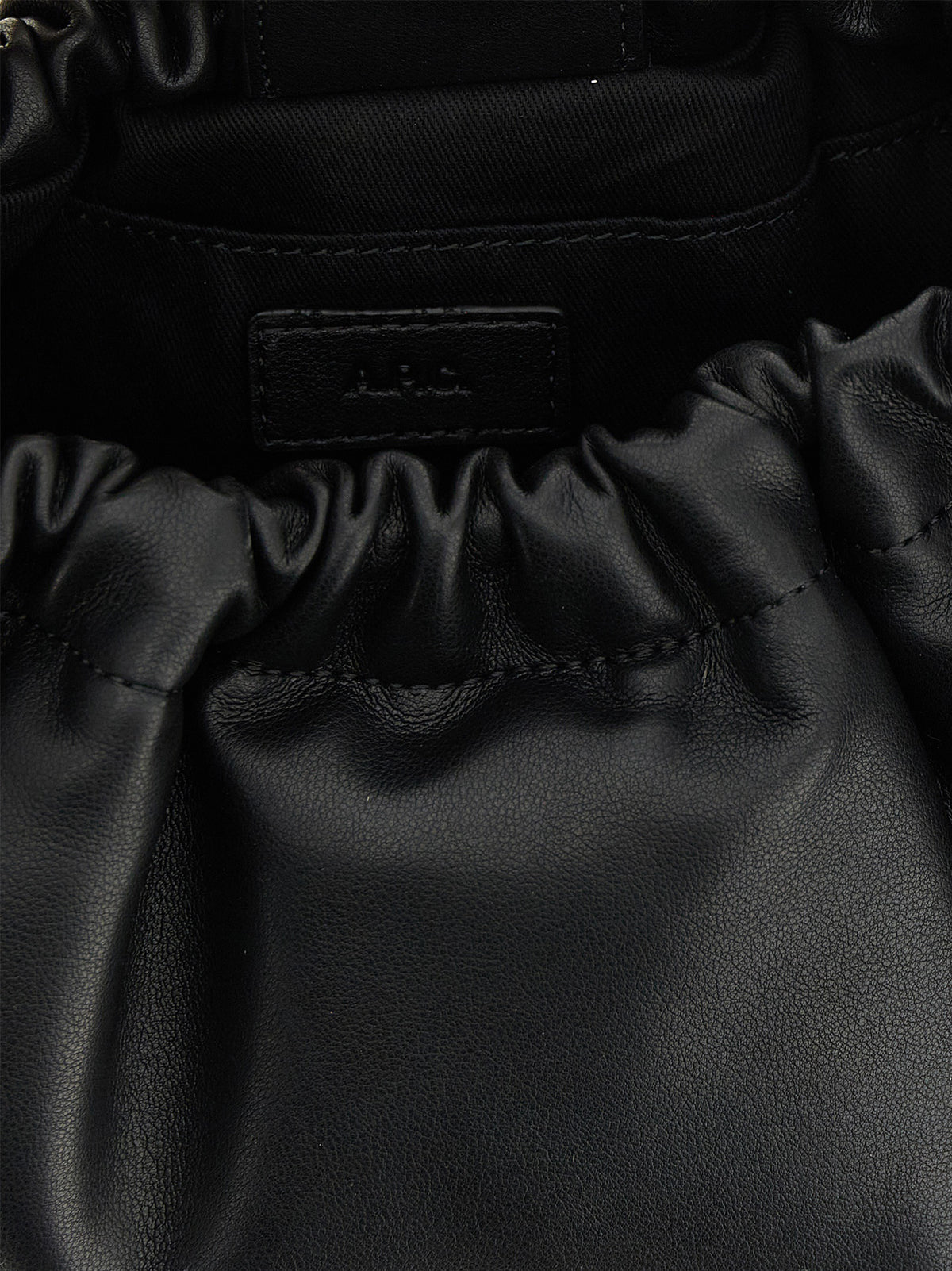 A.P.C. Ninon Hoop Black Shoulder Bag