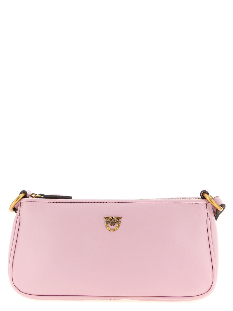 PINKO Half Moon Multicolor Cowhide Crossbody Bag