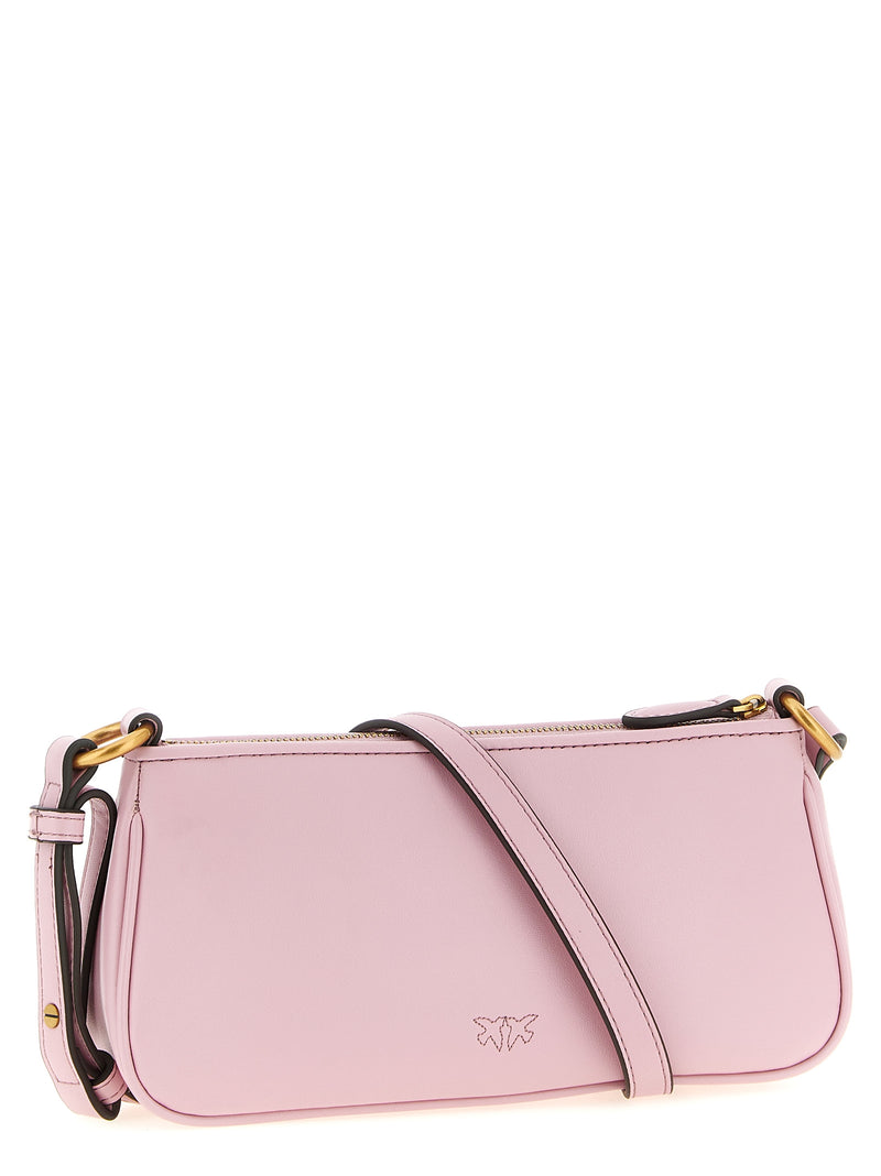 PINKO Half Moon Multicolor Cowhide Crossbody Bag