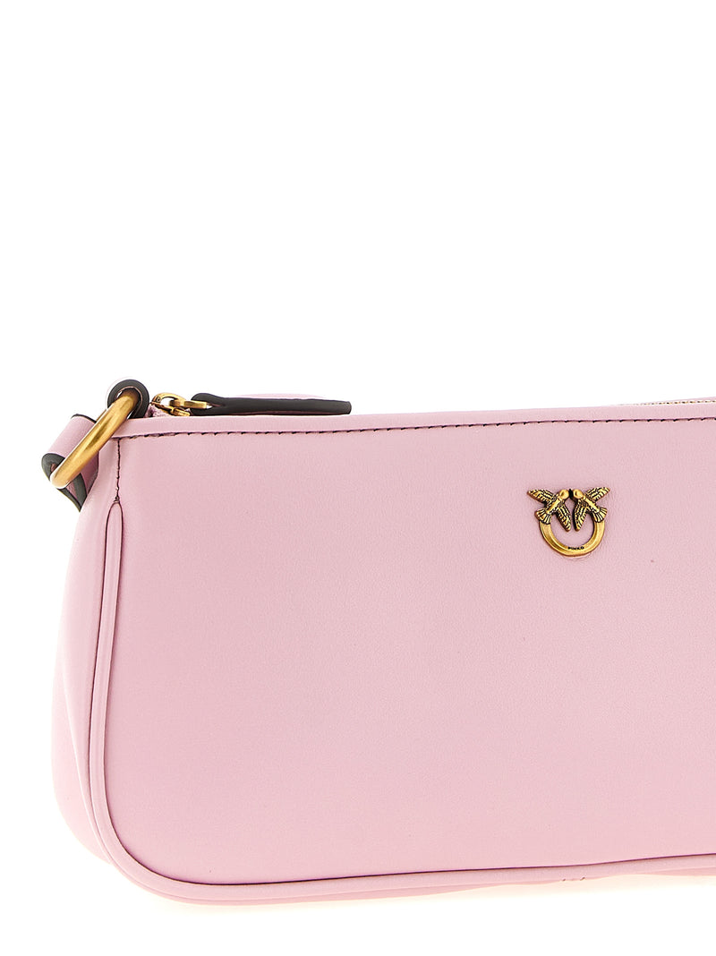 PINKO Half Moon Multicolor Cowhide Crossbody Bag