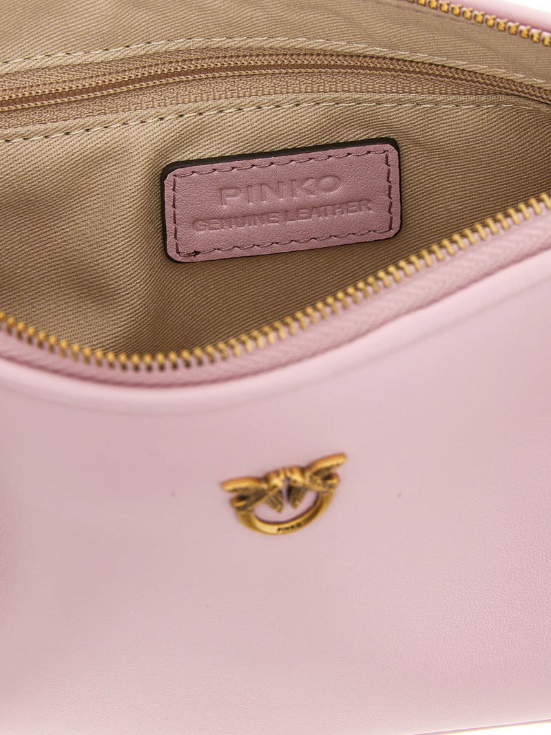 PINKO Half Moon Multicolor Cowhide Crossbody Bag