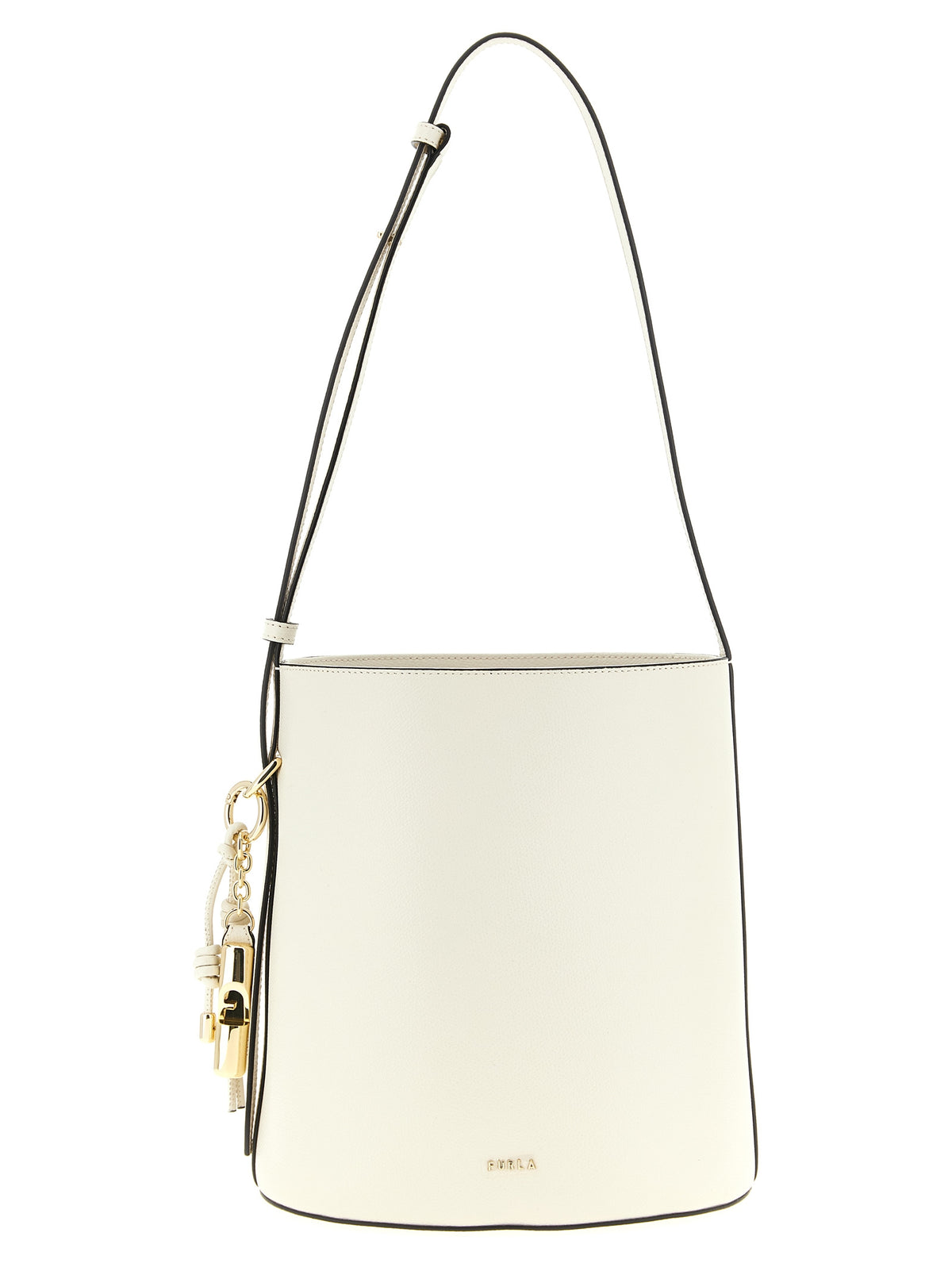 Furla Small ‘Roxie’ White Calfskin Shoulder Bag