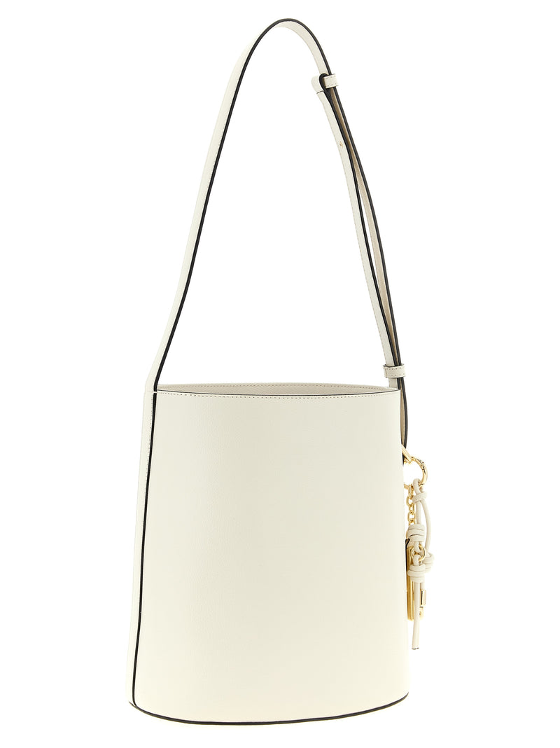 Furla Small ‘Roxie’ White Calfskin Shoulder Bag