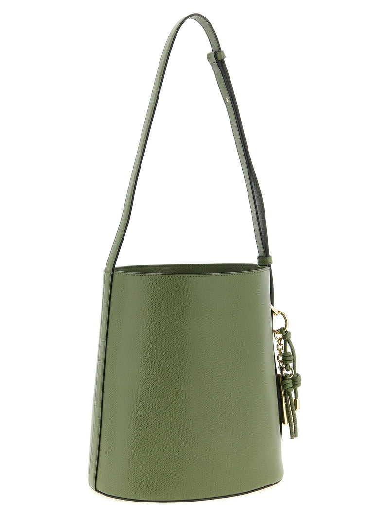 Furla Roxie Bicolor Calfskin Shoulder Bag - Green