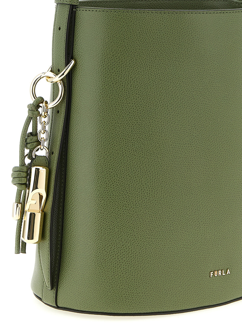Furla Roxie Bicolor Calfskin Shoulder Bag - Green