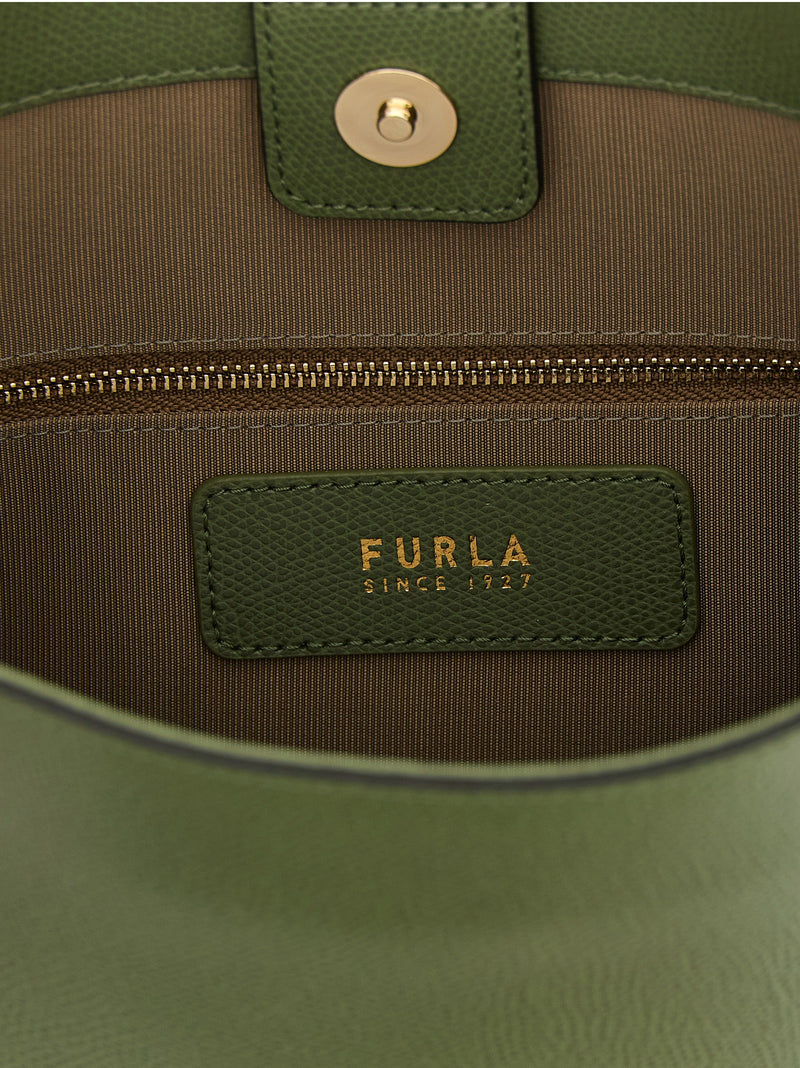 Furla Roxie Bicolor Calfskin Shoulder Bag - Green