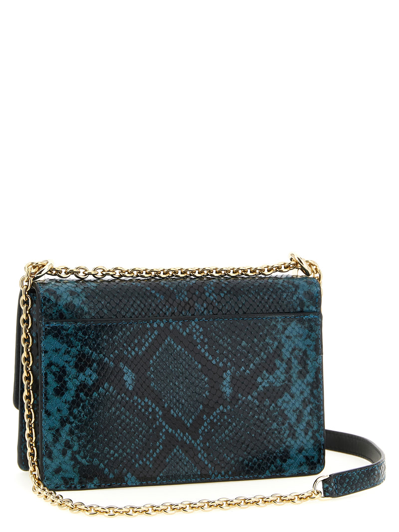 Furla 1927 Blue Goatskin Crossbody Bag