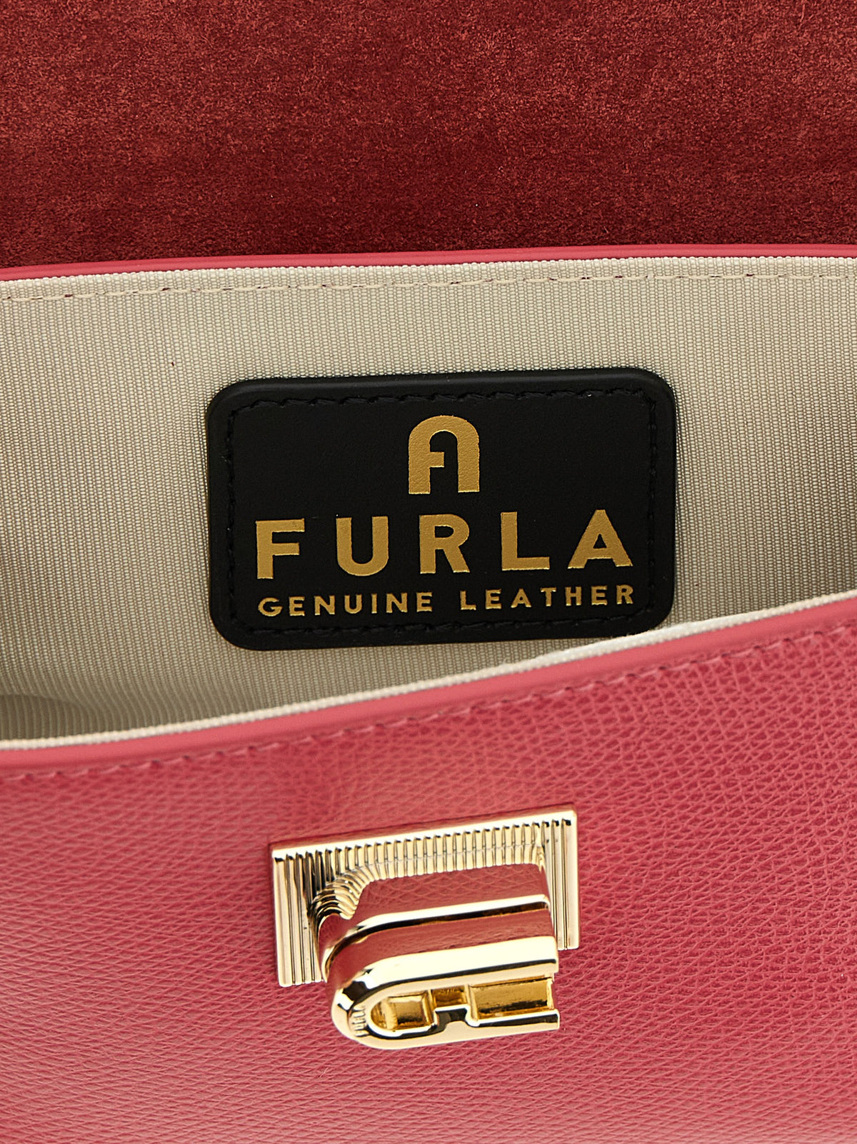 Furla 1927 Fuchsia Calfskin Crossbody Bag
