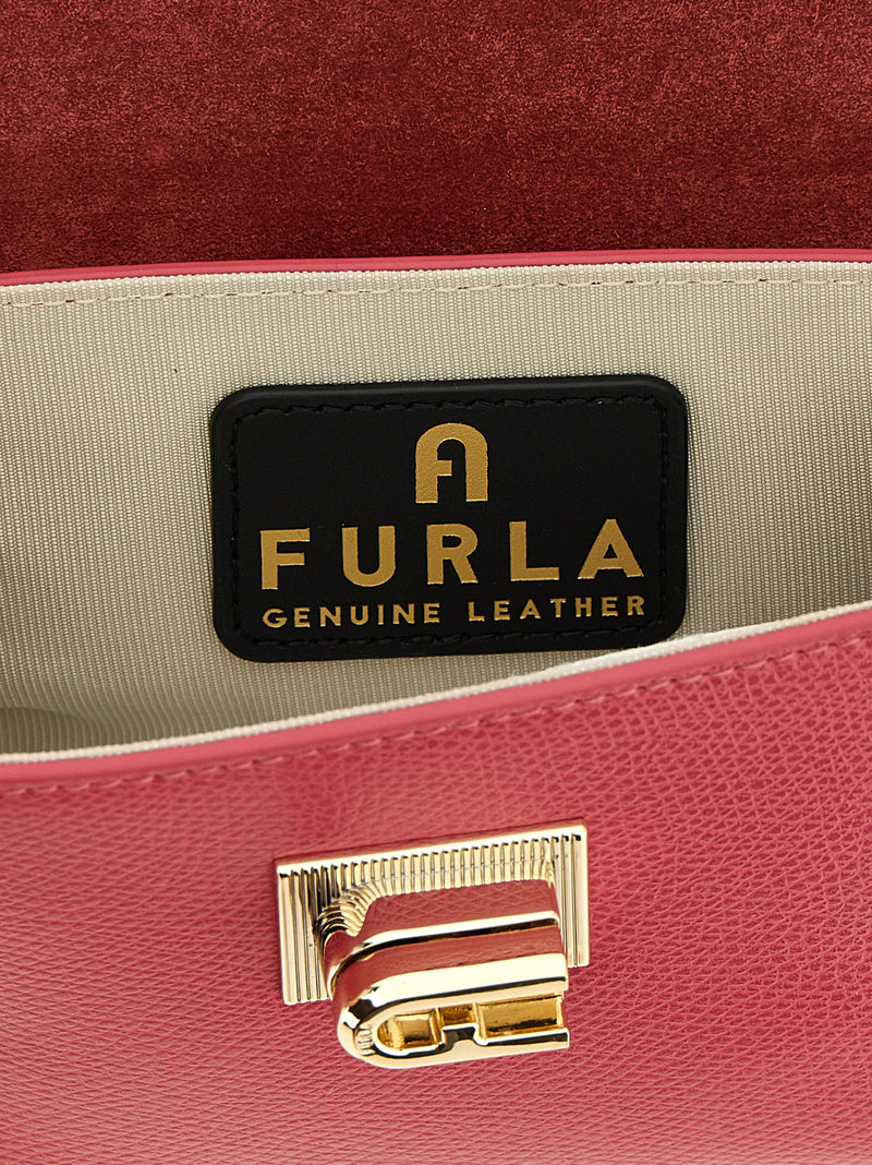 Furla 1927 Fuchsia Calfskin Crossbody Bag