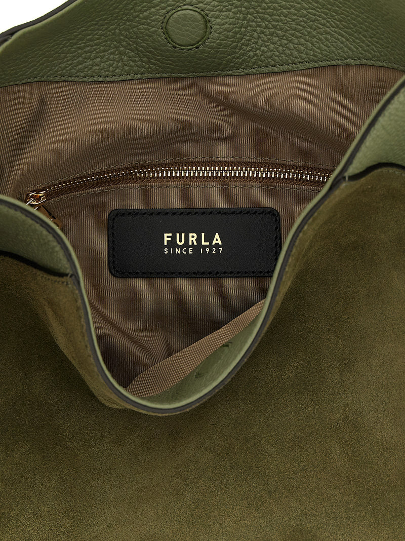 Furla Bicolor Calfskin Shoulder Bag - Lara Medium