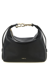 Furla Tonie Black Calfskin Shoulder Bag