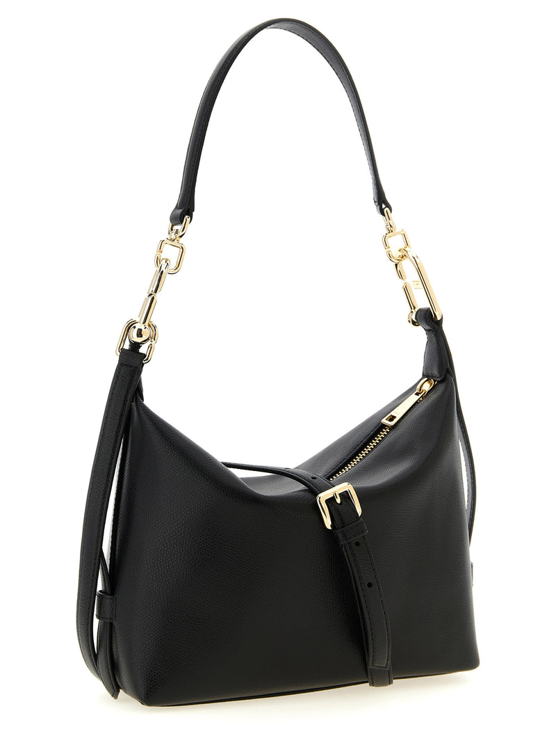 Furla Tonie Black Calfskin Shoulder Bag