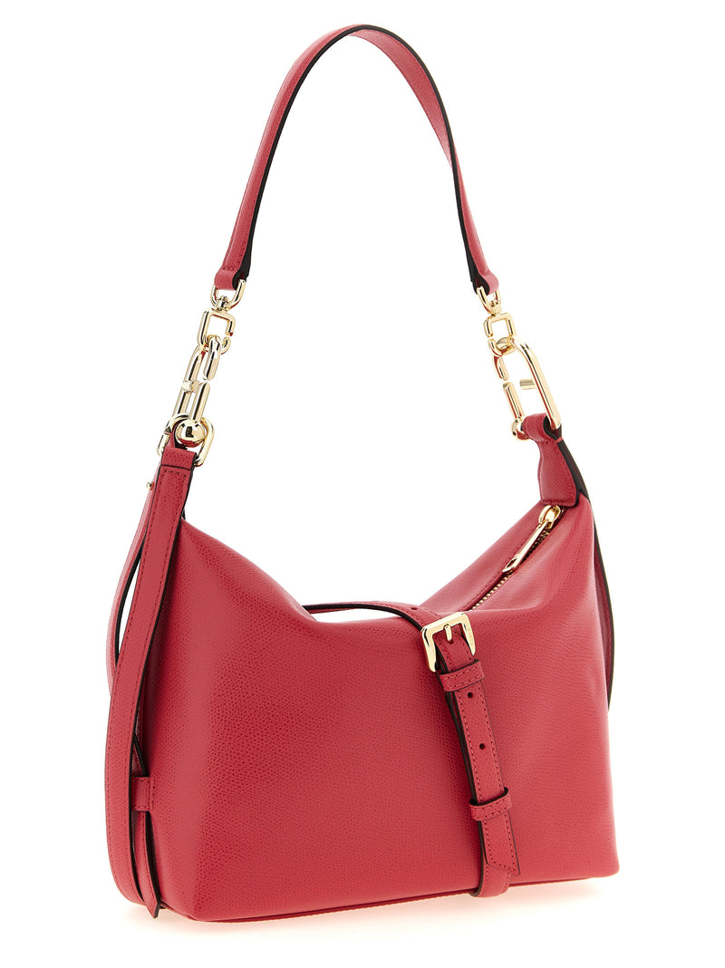 Furla Fuchsia Calfskin Tonie Shoulder Bag
