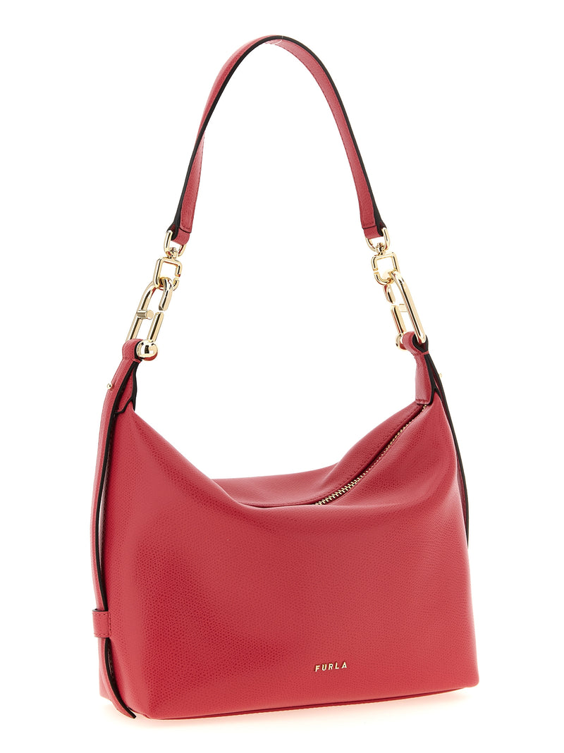Furla Fuchsia Calfskin Tonie Shoulder Bag
