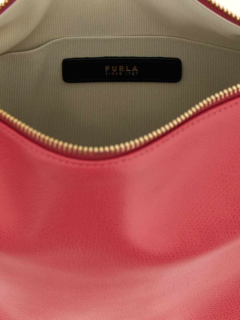 Furla Fuchsia Calfskin Tonie Shoulder Bag