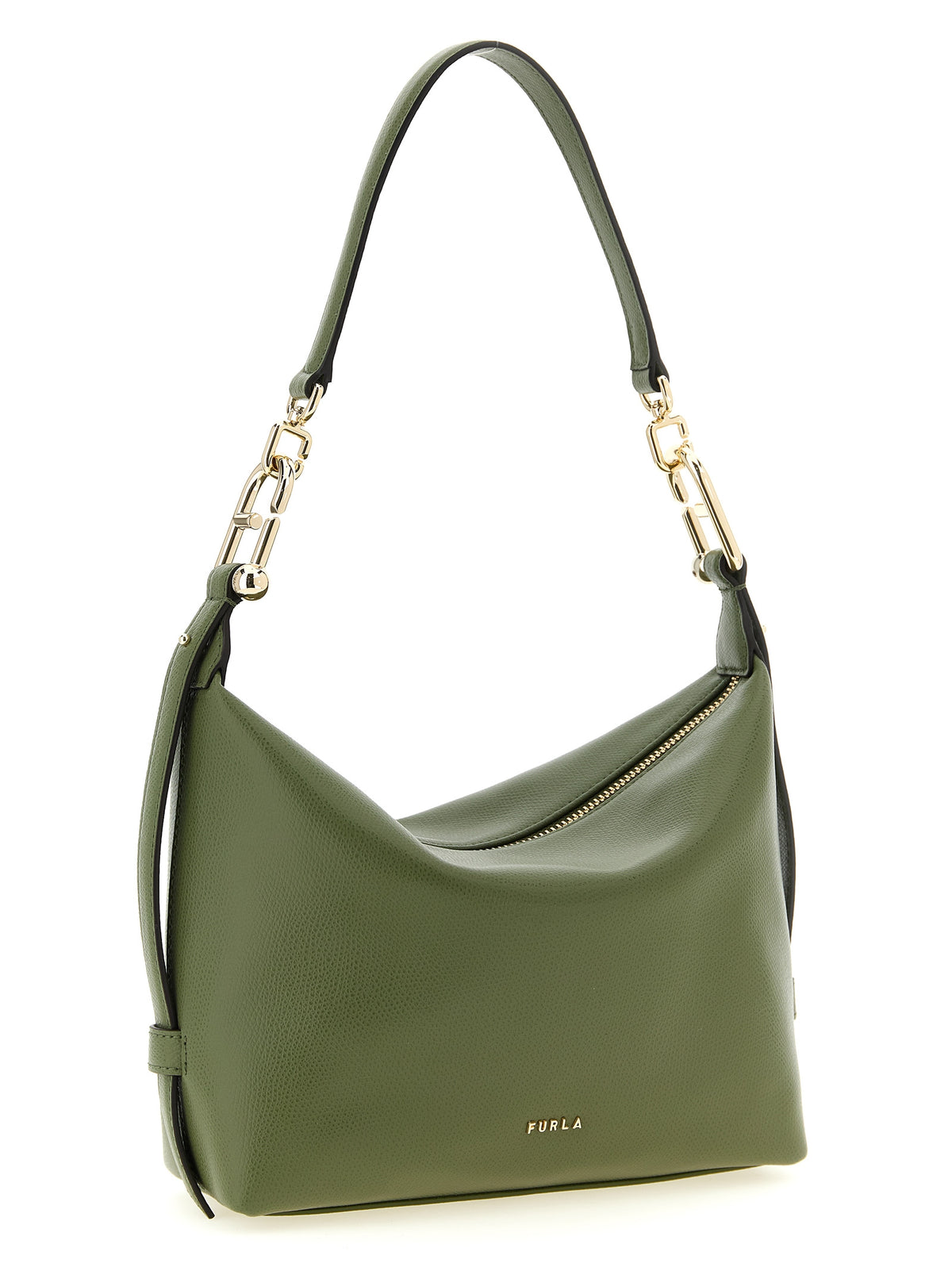 Furla Tonie Bicolor Calfskin Shoulder Bag - Green
