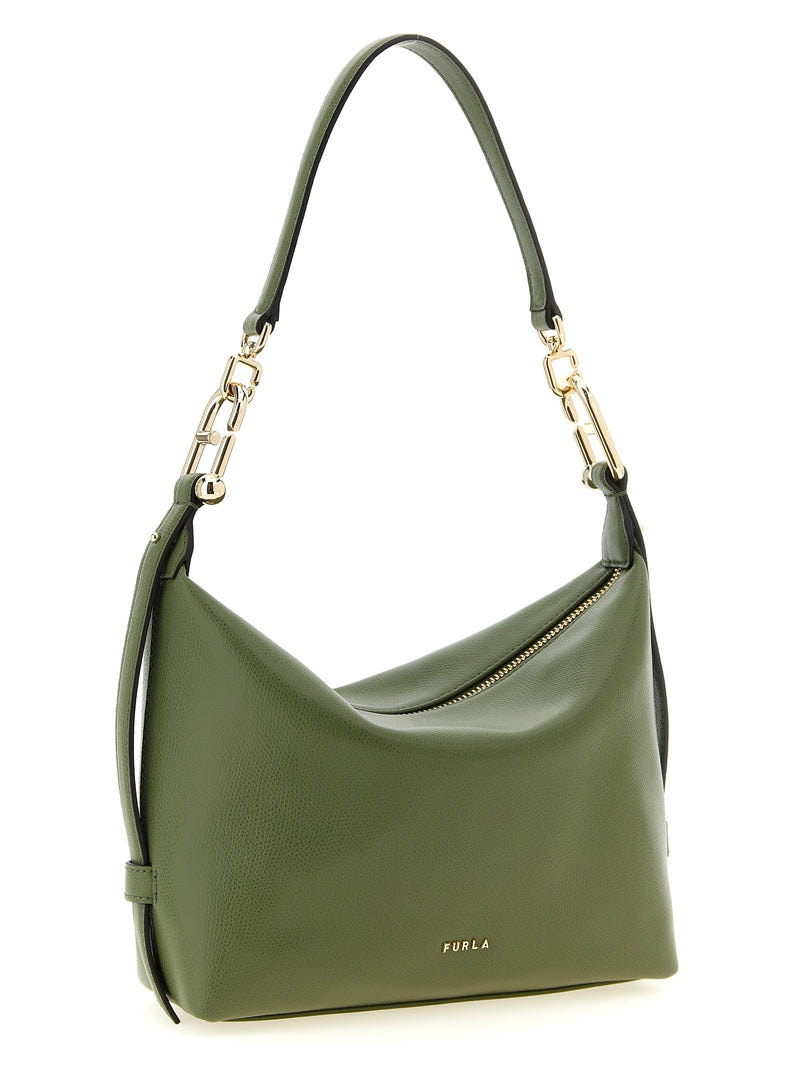 Furla Tonie Bicolor Calfskin Shoulder Bag - Green