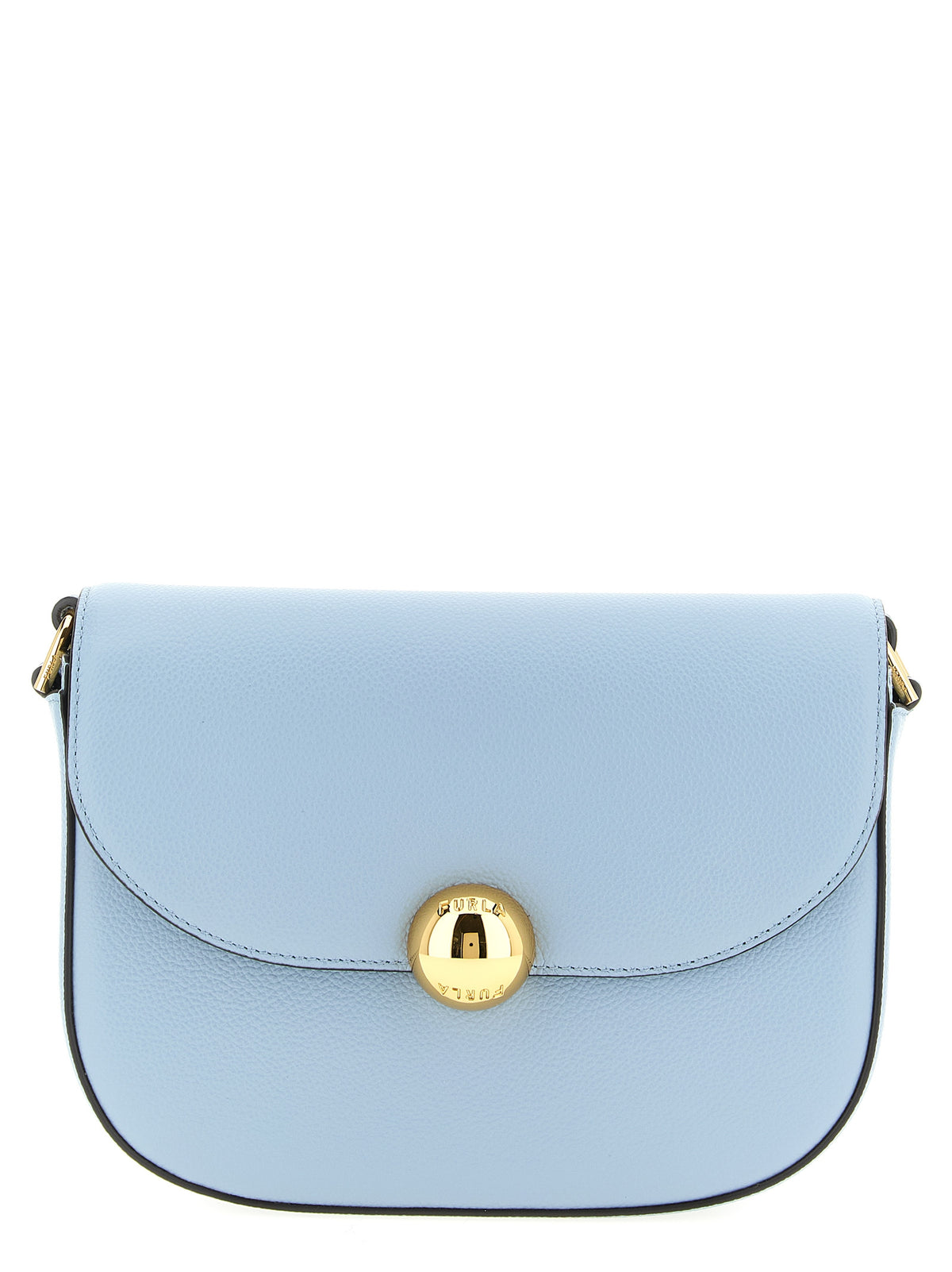 Furla Moonlight Blue Calfskin Crossbody Bag