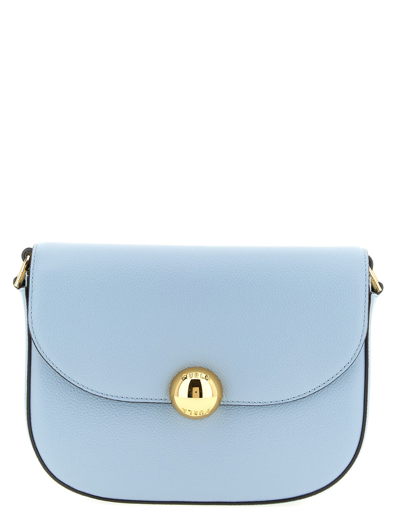 Furla Moonlight Blue Calfskin Crossbody Bag