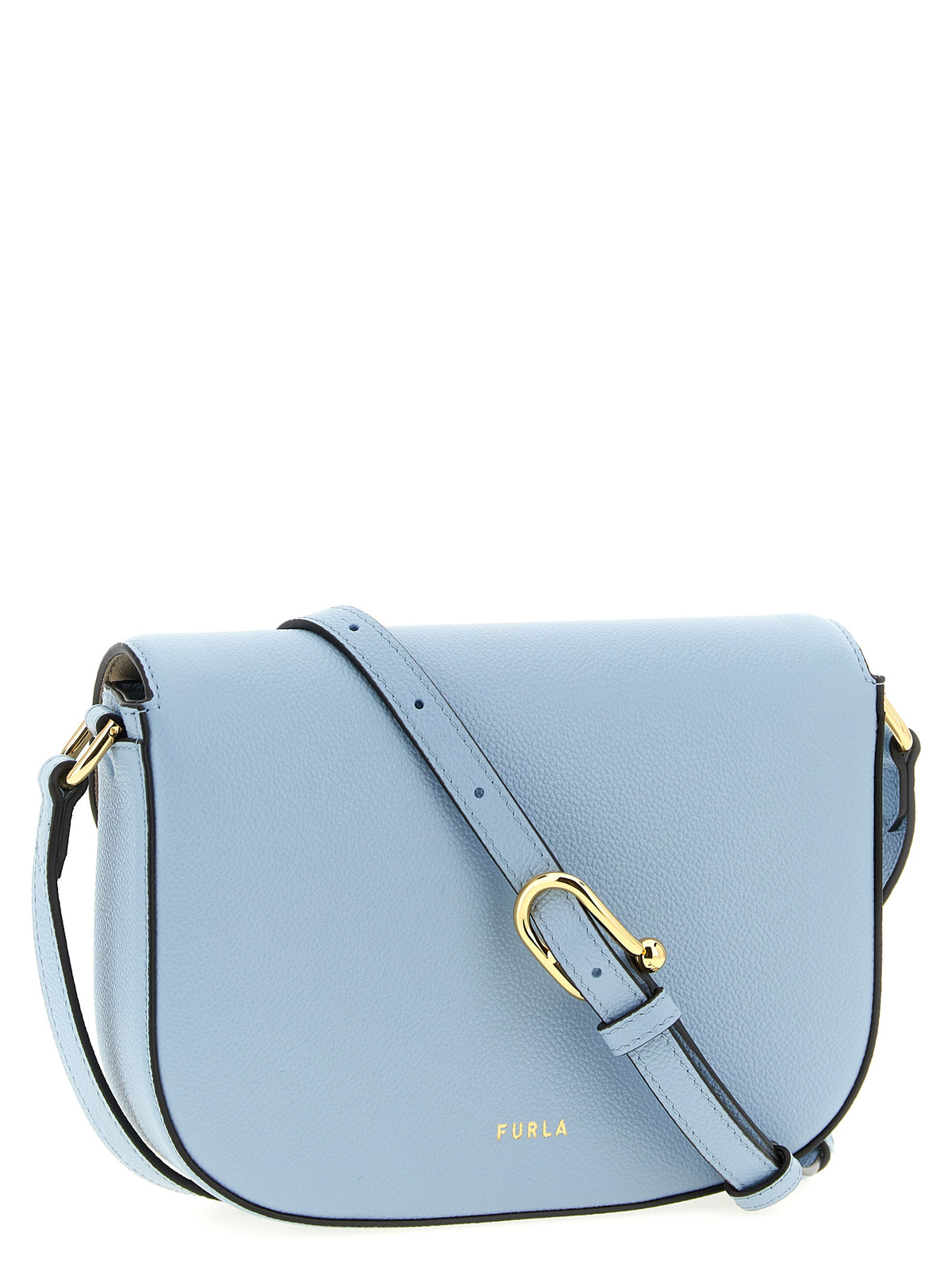 Furla Moonlight Blue Calfskin Crossbody Bag