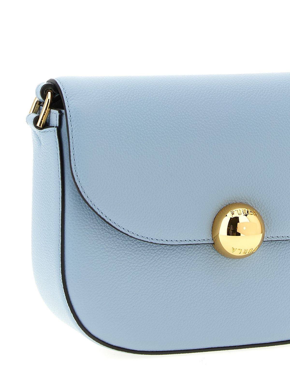 Furla Moonlight Blue Calfskin Crossbody Bag