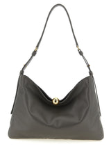 Furla Sfera Soft Gray Calfskin Shoulder Bag