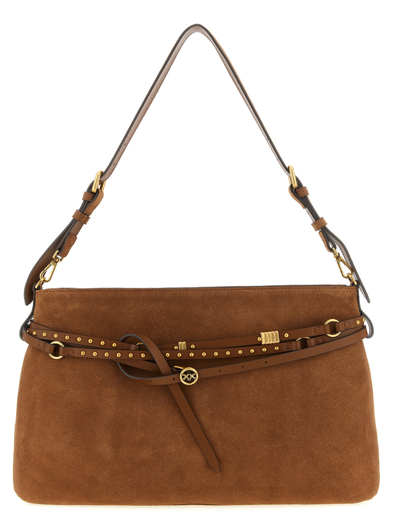 PINKO Brown Cowhide Shoulder Bag - Elegant & Versatile