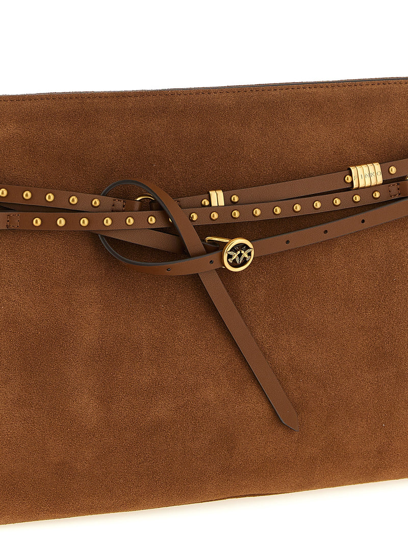 PINKO Brown Cowhide Shoulder Bag - Elegant & Versatile