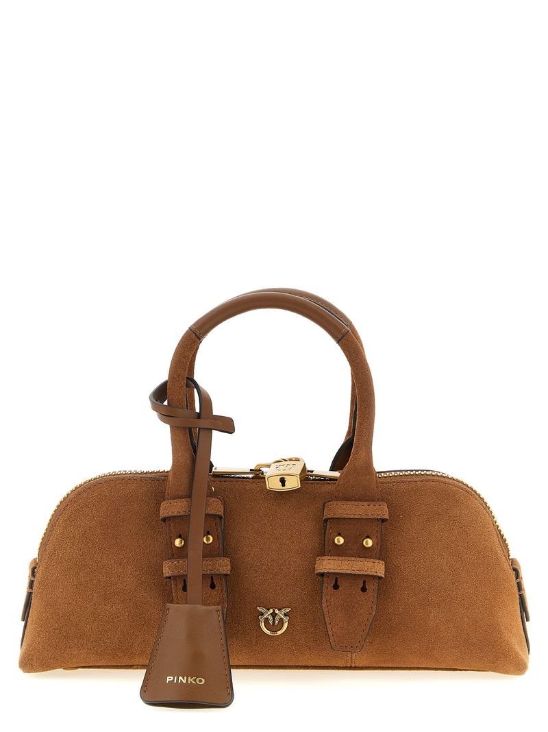 PINKO Brown Cowhide Shoulder Bag - Stylish and Versatile