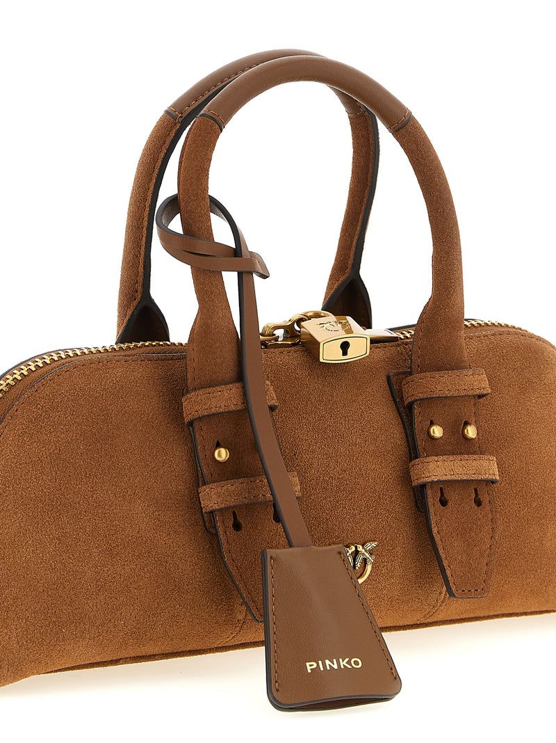 PINKO Brown Cowhide Shoulder Bag - Stylish and Versatile