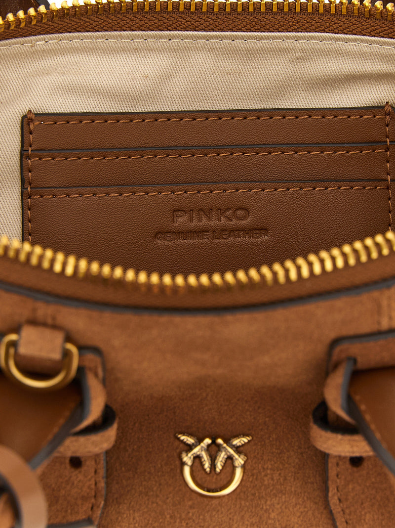 PINKO Brown Cowhide Shoulder Bag - Stylish and Versatile