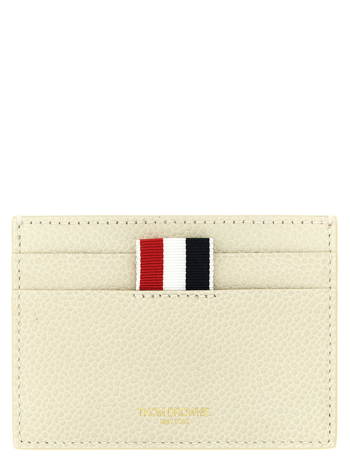 Thom Browne Beige Calfskin Cardholder - Luxury and Practicality