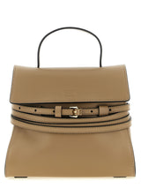 Moschino Beige Napa Leather Tie Me Handbag