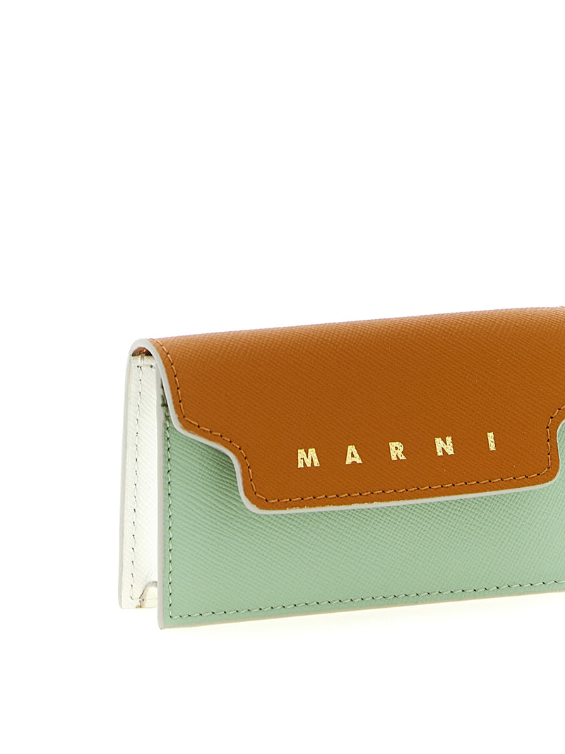 Marni Multicolor Calfskin Cardholder - Elegant Business Accessory
