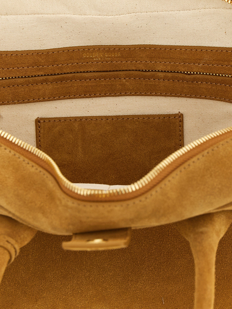 Golden Goose Vita Beige Cowhide Handbag - Luxurious Italian Design