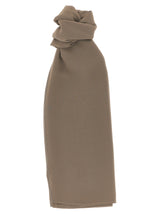 Peserico Brown Georgette Scarf - Elegant Women's Accessory