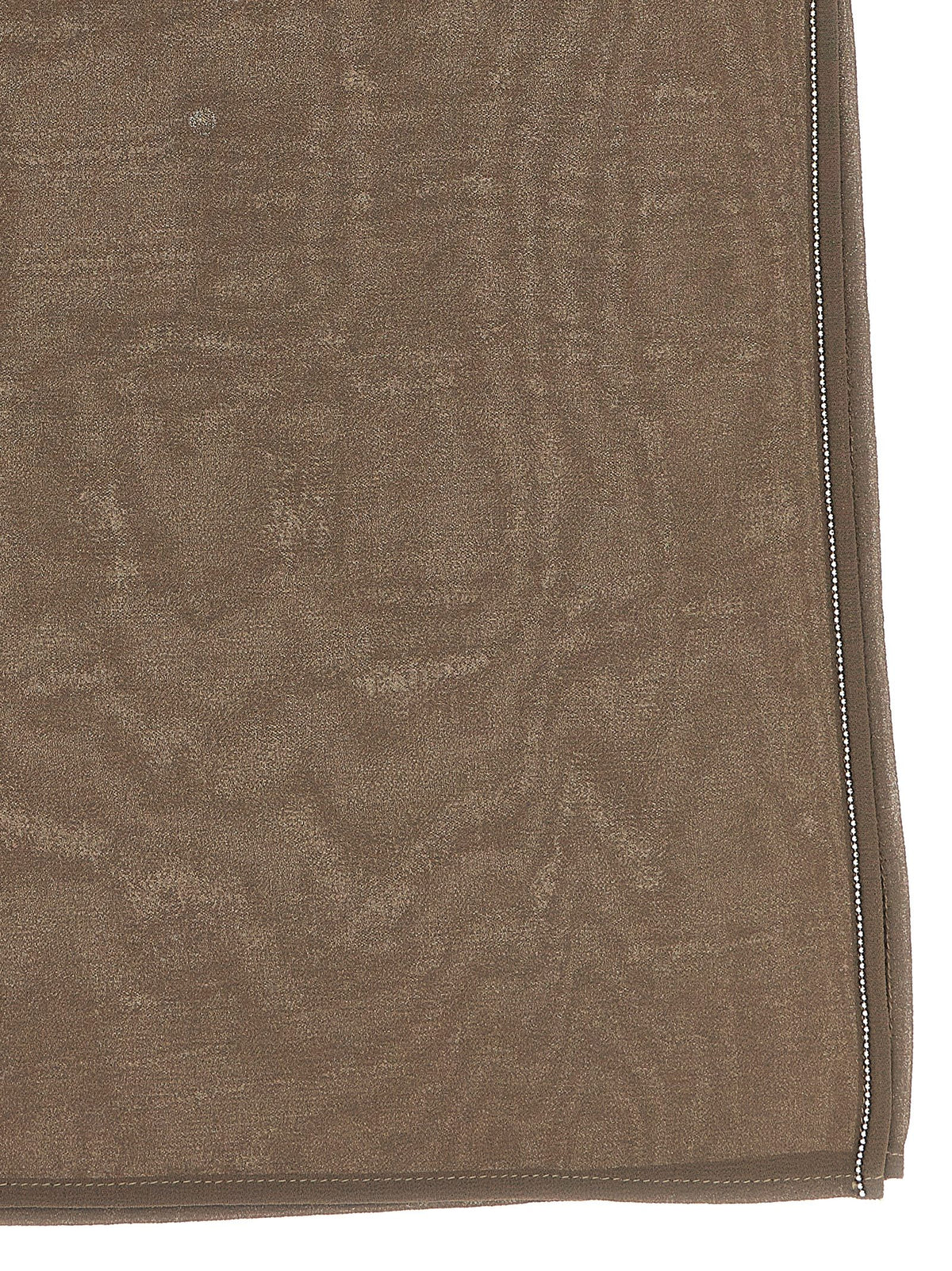 Peserico Brown Georgette Scarf - Elegant Women's Accessory