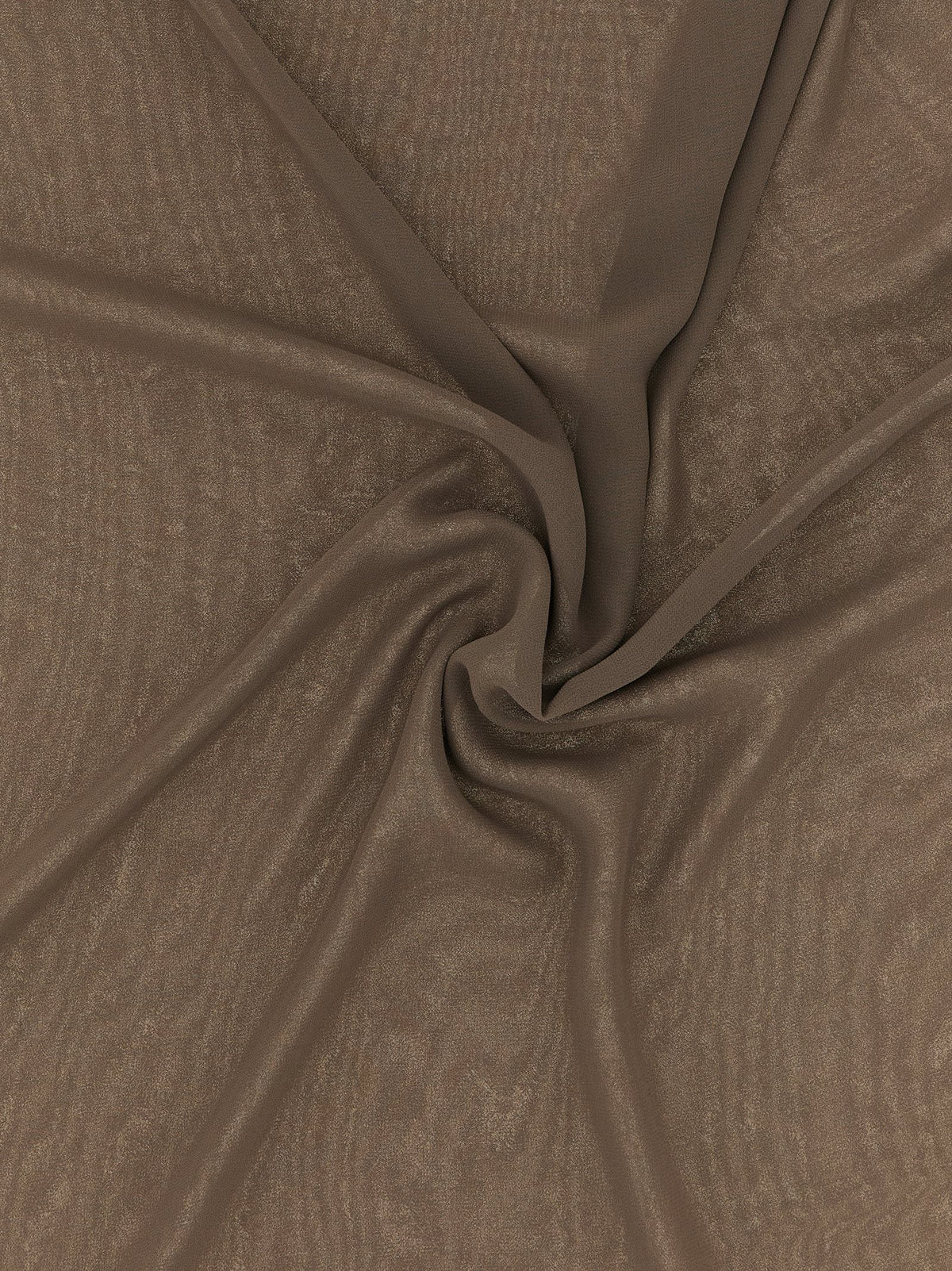 Peserico Brown Georgette Scarf - Elegant Women's Accessory