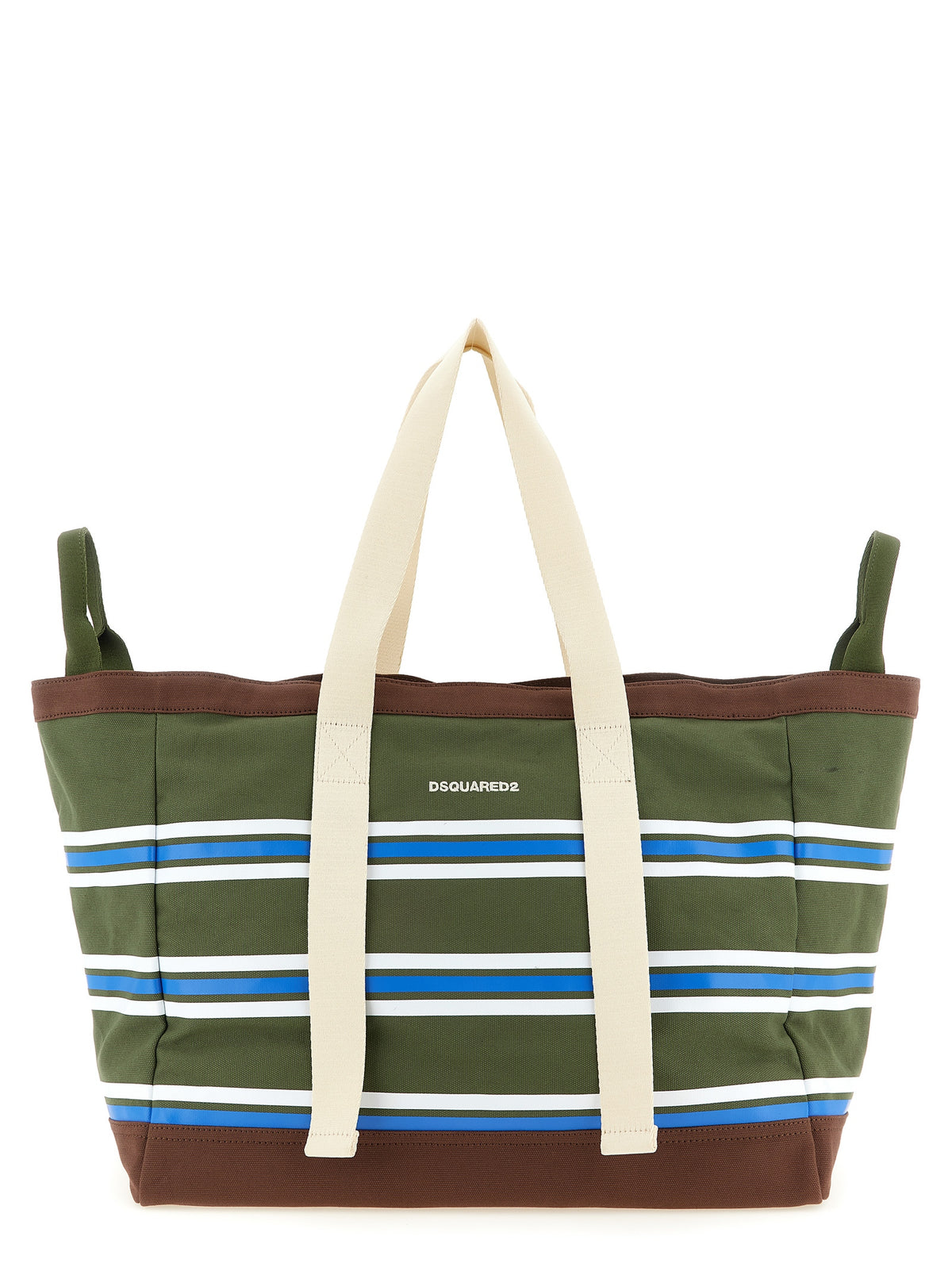 Dsquared² Multicolor Cotton Tote Bag - D2 College Collection
