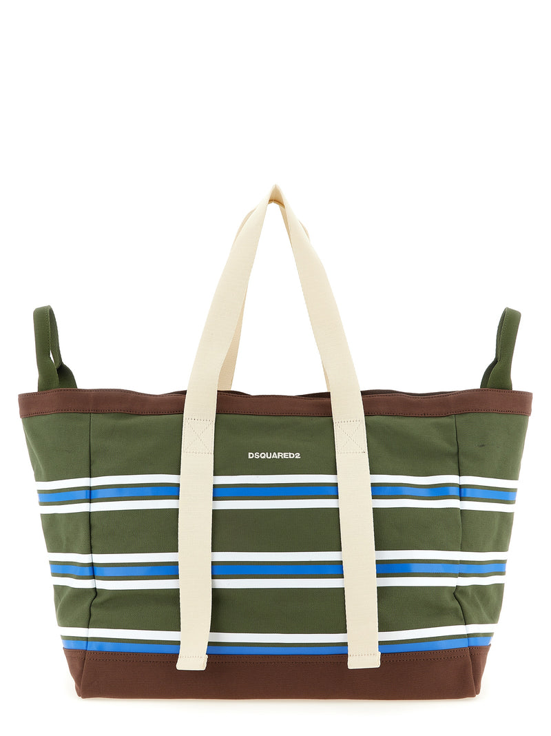 Dsquared² Multicolor Cotton Tote Bag - Stylish & Practical