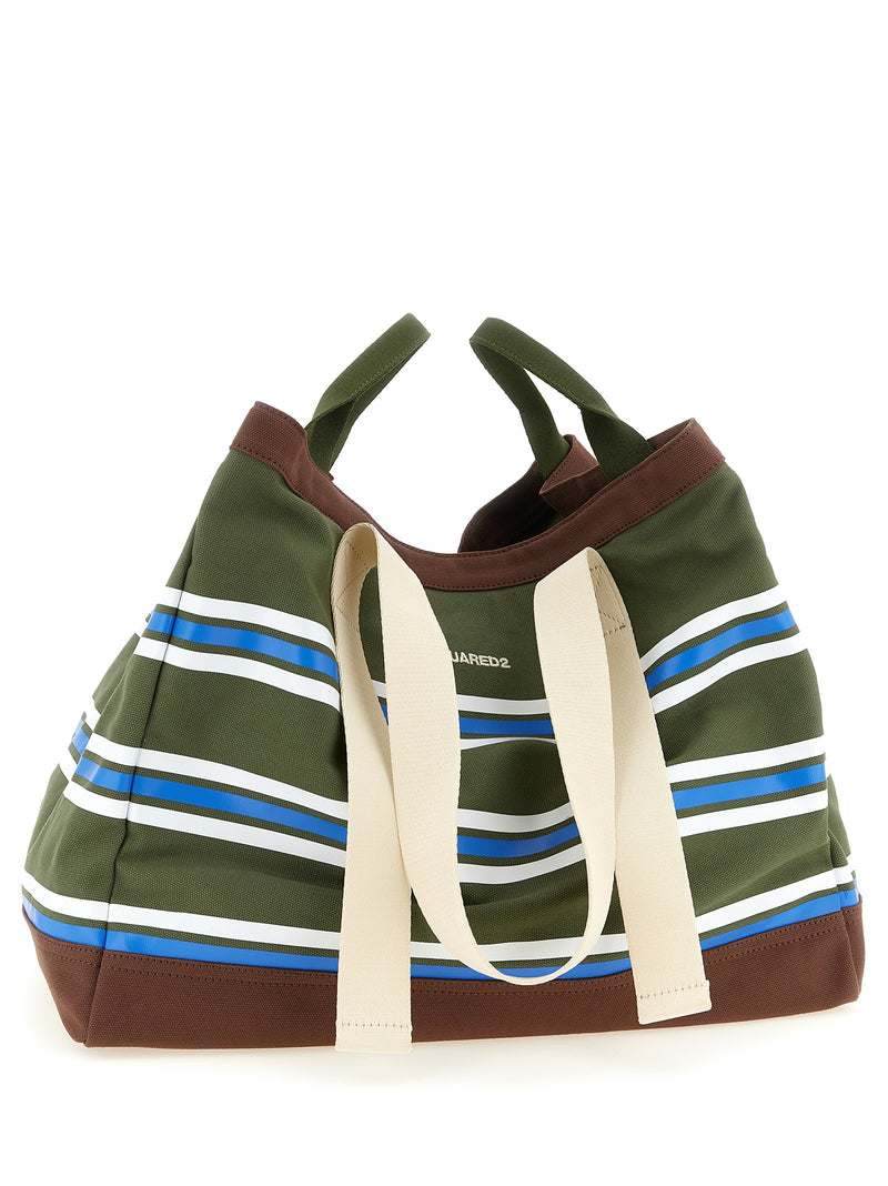 Dsquared² Multicolor Cotton Tote Bag - Stylish & Practical