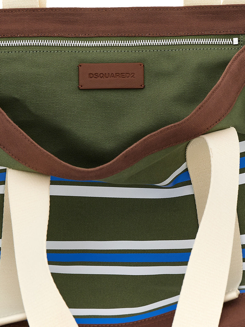 Dsquared² Multicolor Cotton Tote Bag - Stylish & Practical