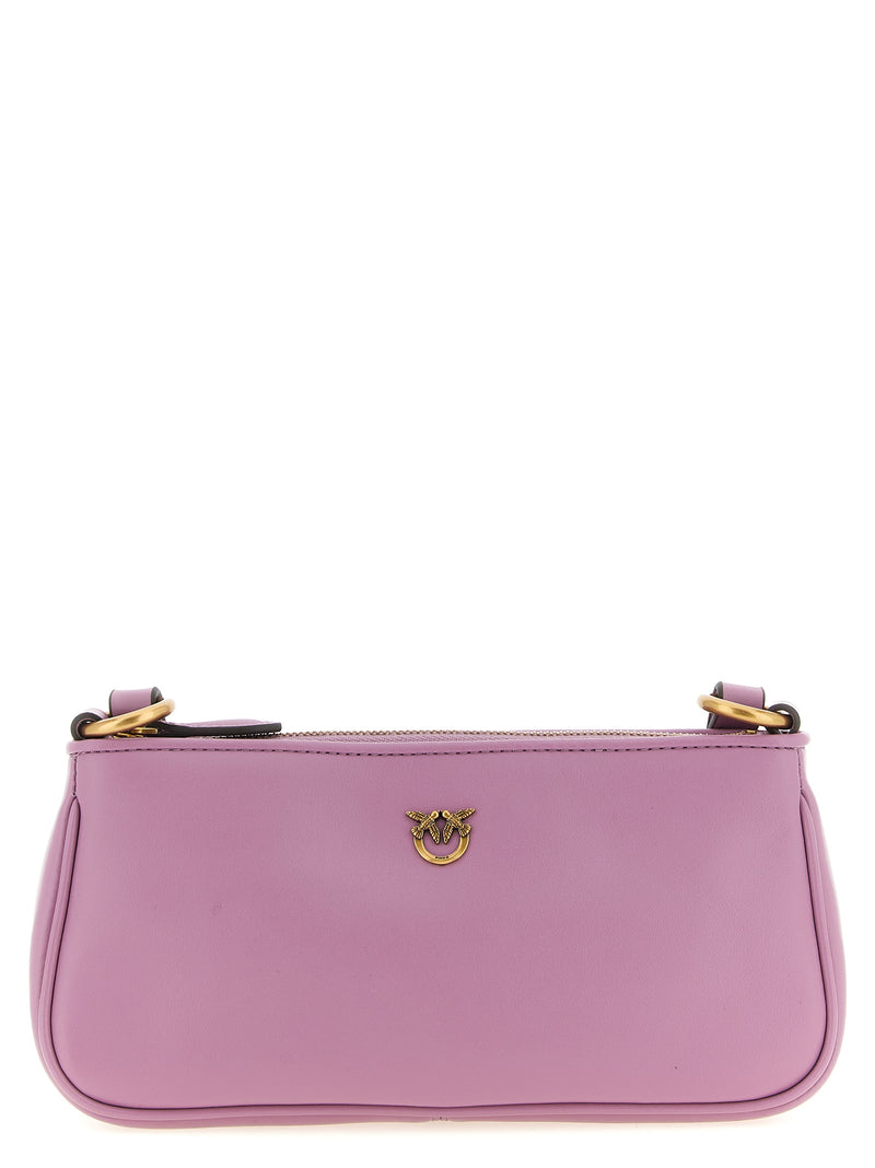 PINKO Half Moon Multicolor Cowhide Crossbody Bag