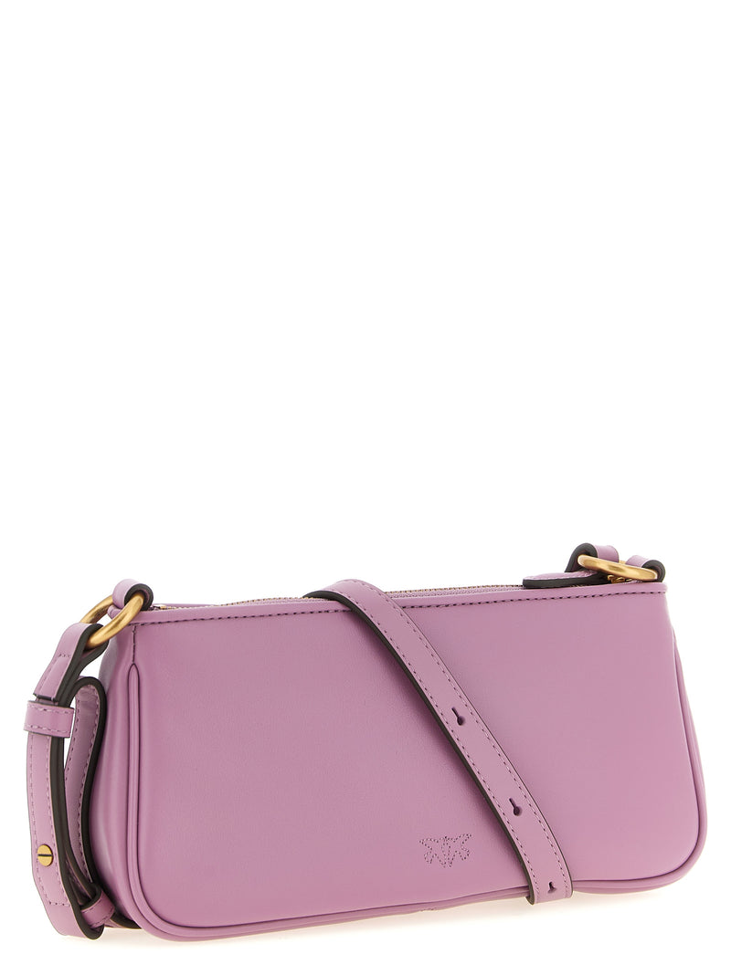 PINKO Half Moon Multicolor Cowhide Crossbody Bag
