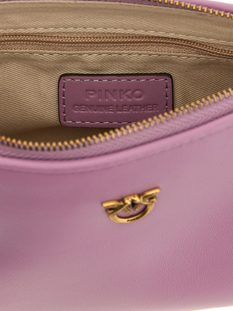 PINKO Half Moon Multicolor Cowhide Crossbody Bag