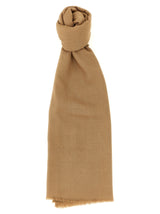 Max Mara MxaPalmeti Brown Wool Scarf