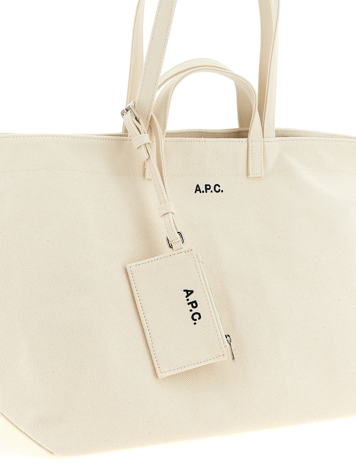 A.P.C. Le Drummer Toile Beige Cotton Tote Bag