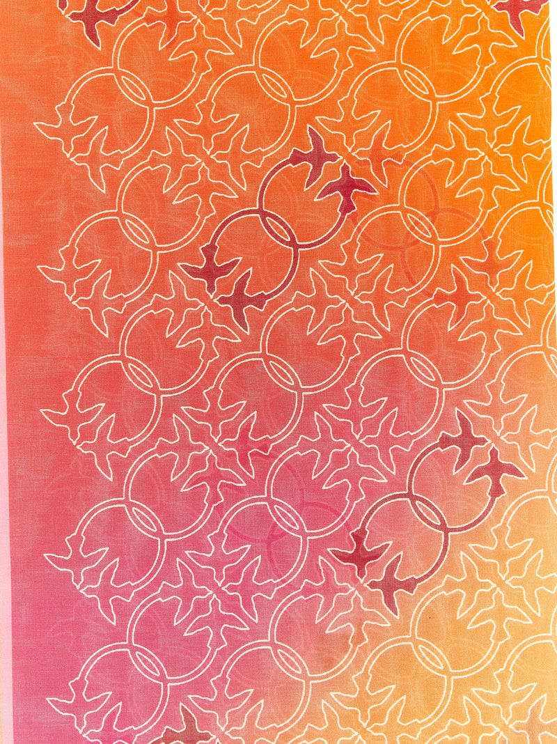 PINKO ‘Valzer’ Multicolor Cotton Scarf